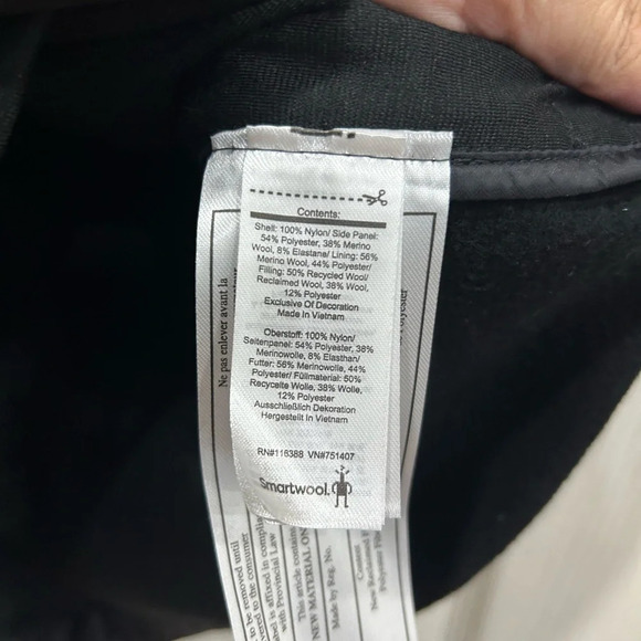 Smartwool Men’s Size S Small Smartloft Vest Black Merino Wool Running NWT - Picture 5 of 15